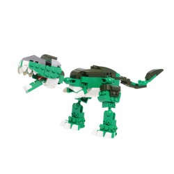 Constructor Dinozaur verde cu 139 de piese Banbao 41316 2