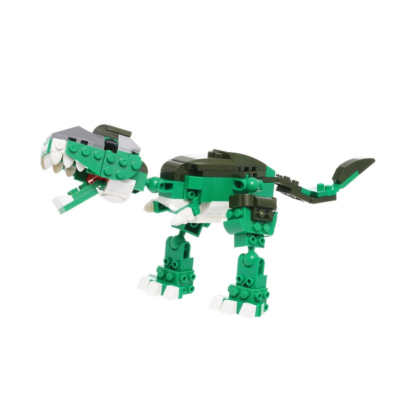 Конструктор зелен динозавър, 135 части Banbao