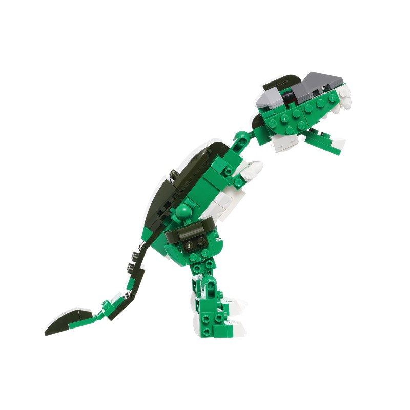 Constructor Dinozaur verde cu 139 de piese Banbao
