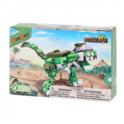 139-piece green dinosaur construction set Banbao 41318 4