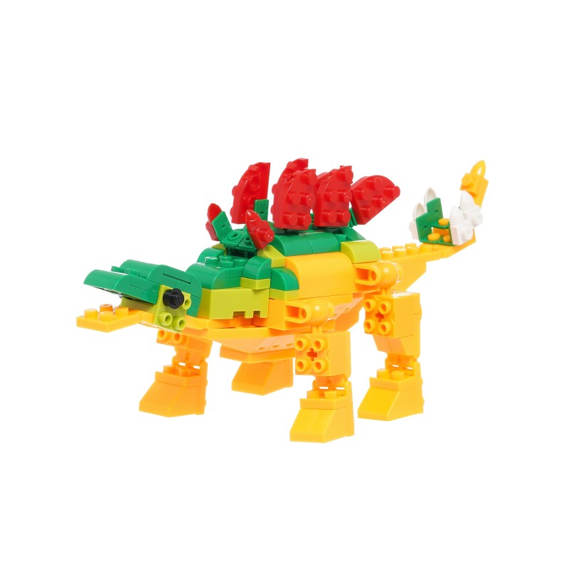 Constructor Stegosaurus cu 134 de piese Banbao