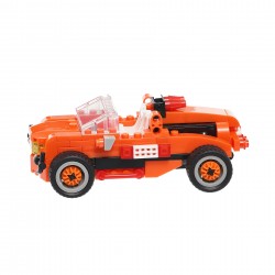 Κατασκευαστικό πορτοκαλί αυτοκίνητο με 108 εξαρτήματα Banbao 41326 4