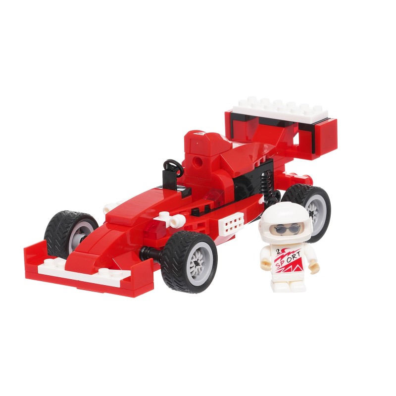 Комплет за изградба „Red F1 Race Car“ од 102 парчиња Banbao