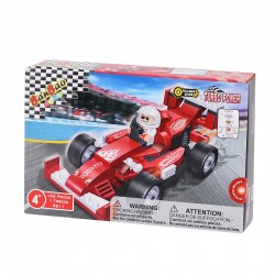 Komplet za konstrukciju "Crveni F1 trkački automobil" od 102 komada Banbao 41333 6