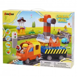 Constructor electric train with 86 parts Banbao 41345 7