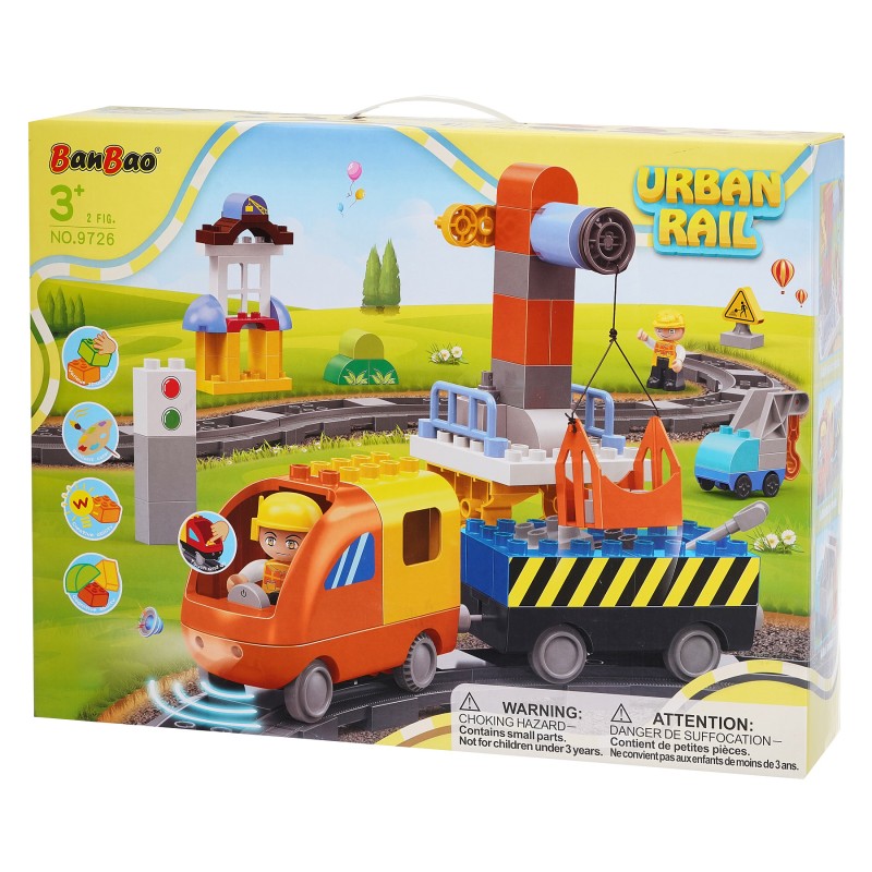 Constructor electric train with 86 parts Banbao