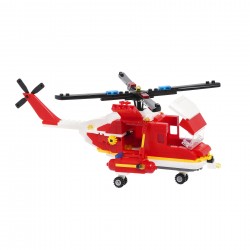 Constructor fire rescue helicopter with 310 parts Banbao 41366 6