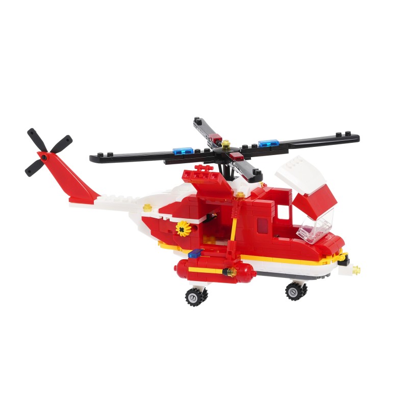 Constructor fire rescue helicopter with 310 parts Banbao