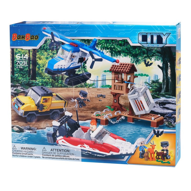 Rescue mission construction set with 561 parts Banbao