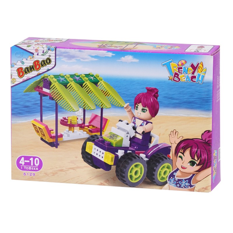 Trendy beach constructor with 108 parts Banbao