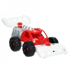 Theo Klein 8793 Bosch 3 in 1: Konstruktions-Set Racing Team | Zum Bau verschiedener Rennfahrzeuge I Inklusive Baupläne für 3 Modelle I Spielzeug für Kinder ab 3 Jahren BOSCH 41449 