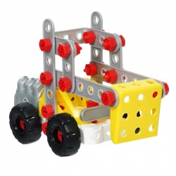 Theo Klein 8792 Bosch 3 in 1 Konstruktions-Set Constructor Team I Zum Bau  verschiedener Baustellen-Fahrzeuge I Inklusive Baupläne für 3 Modelle I Spielzeug für Kinder ab 3 Jahren BOSCH 41454 
