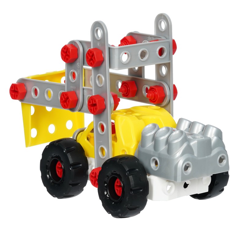 Theo Klein 8792 Bosch 3-in-1 Constructor Team construction set | For building different construction vehicles | Includes construction plans for 3 models | Toys for children aged 3 and over BOSCH