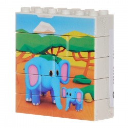 Constructor-puzzle "Elephant", 8 parts Game Movil 41514 2