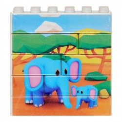 Constructor-puzzle "Elefant", 8 părți Game Movil 41515 