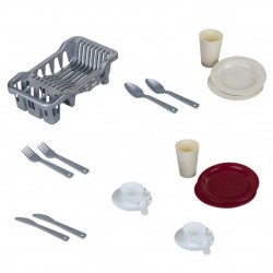 Theo Klein 9008 cutlery basket I Supplement for play kitchens including cutlery, crockery and coffee set I Fits many Miele and Bosch children's kitchens I toys for children from 2 years Theo Klein 41654 2