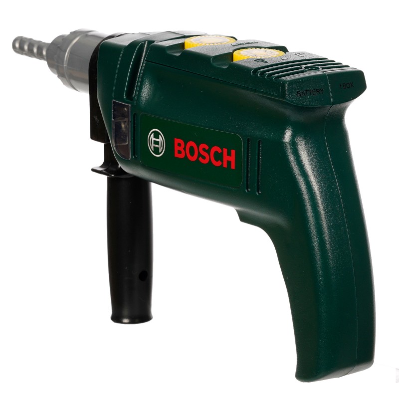 Theo Klein 8410 Bosch drill I rotating drill I cool light and sound effects I dimensions: 24.5 cm x 15 cm x 4 cm I Toys for children aged 3 and over BOSCH