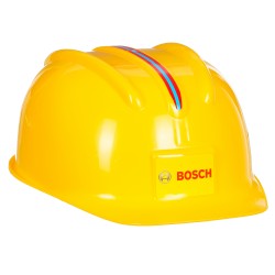 Theo Klein 8127 Bosch Safety Helmet I Toy helmet in the style of a worker's hard hat I Adjustable size I Dimensions: 25.8 cm x 19.5 cm x 11 cm I Toy for children aged 3 years and up BOSCH 41675 