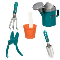 Theo Klein 2791 Bosch Garden Pro Box I Children's garden set in a robust box I High-quality accessories such as a shovel, rake, and much more. I Dimensions: 31.8 cm x 14 cm x 17.1 cm I Toy for children over 3 years old BOSCH 41686 4