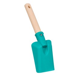 Theo Klein 2789 Bosch hand shovel, short I Square, robust hand shovel I Stable wooden handle I Dimensions: 22 cm x 6 cm x 2.5 cm I Toys for children aged 3 and over BOSCH 41691 2