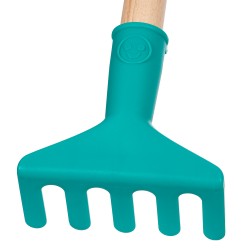 Theo Klein 2788 Bosch hand rake, short I Robust children's rake I Stable wooden handle I Dimensions: 17.5 cm x 8.5 cm x 4 cm I Toys for children aged 3 and over BOSCH 41696 3