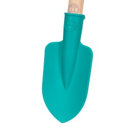 Theo Klein 2786 Bosch hand shovel short I Round, robust hand spade I Stable wooden handle I Dimensions: 22 cm x 6 cm x 2.5 cm I Toys for children aged 3 and over BOSCH 41699 3