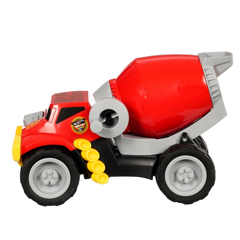 Camion de beton Hot Wheels pentru copii, rosu Hot Wheels
