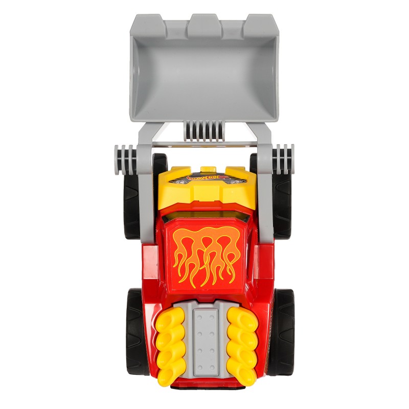 Excavator cu încărcare frontală pentru copii Hot Wheels, roșu Hot Wheels