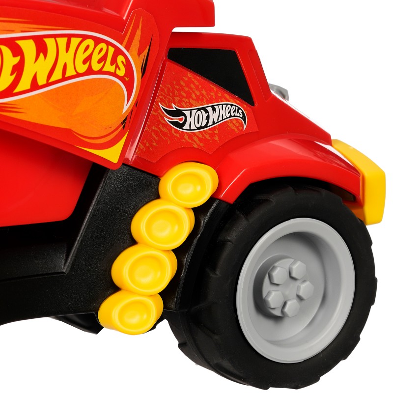 Theo Klein 2438 Hot Wheels Tipper | High-quality dump truck with a 1:24 scale | Construction site vehicle with wide tires | Dimensions: 22 cm x 11 cm x 12 cm | Toy for children aged 3 years and older. Hot Wheels