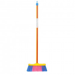 Theo Klein 6620 Pure Fresh broom, large I Children's broom with sturdy handle and robust plastic bristles I Dimensions: 18 cm x 4.5 cm x 61 cm I Toys for children aged 3 and over BOSCH 41753 
