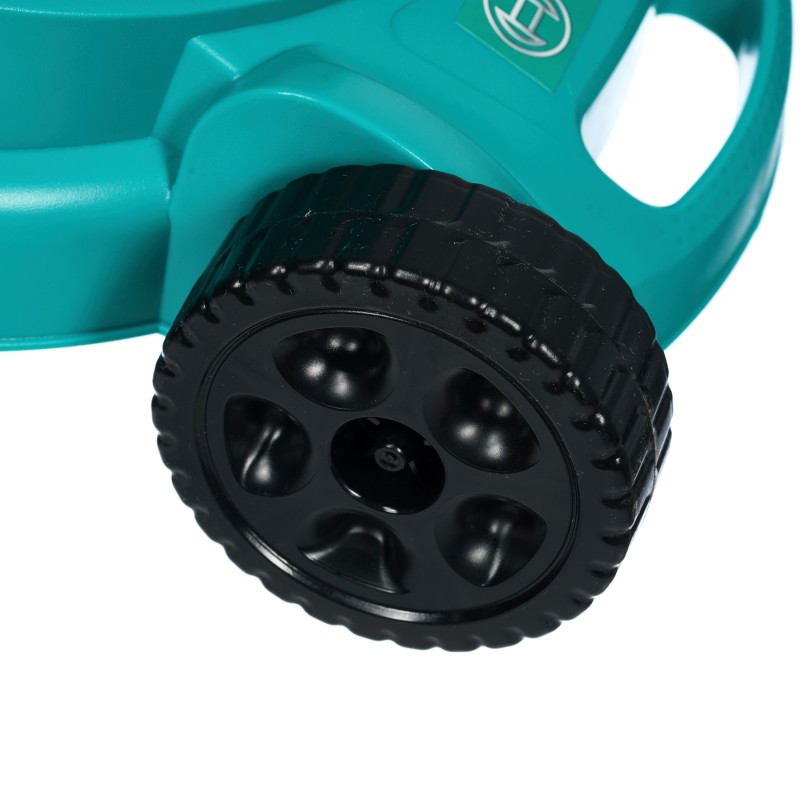 Theo Klein 2702 Bosch Rotak Rasenmäher | Mit Knattergeräusch beim Fahren | Maße: 66 cm x 25 cm x 49 cm | Spielzeug für Kinder ab 18 Monaten BOSCH