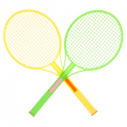 Set of tennis and badminton...