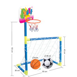 2 in 1 basketball hoop and soccer goal KY 41833 6