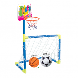 2 in 1 basketball hoop and soccer goal KY 41838 