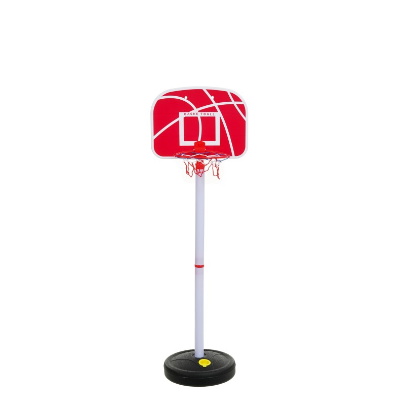 Coș de baschet pe un suport cu o înălțime de 130 cm și o minge KY