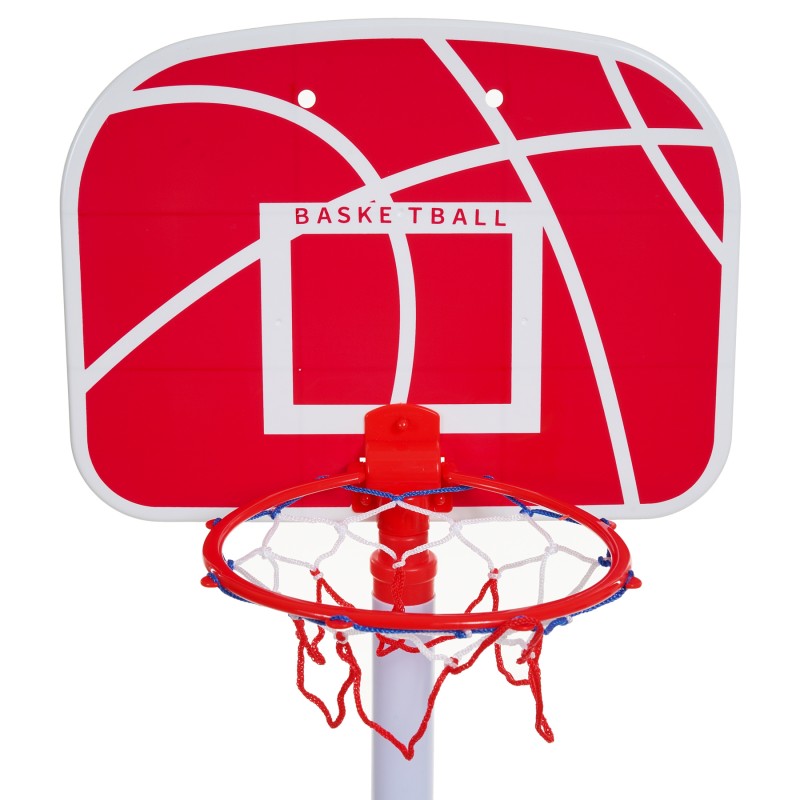 Basketballkorb auf einem Ständer mit einer Höhe von 130 cm und einem Ball KY
