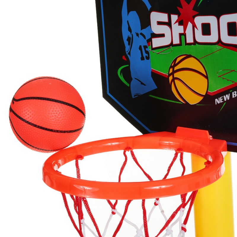 Košarkaški obruč na postolju visine 79 cm i lopta KY