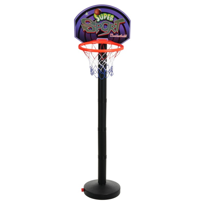Basketball set with ball and stand, height 127.5 cm KY