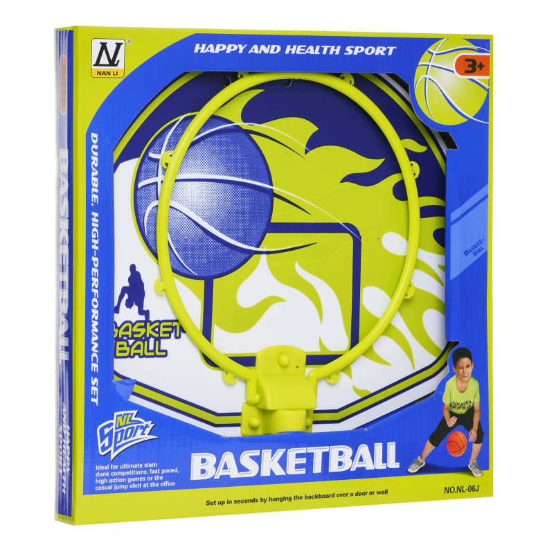 Basketball-Wandtafel mit Ball und Pumpe GT
