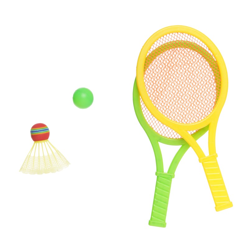 Set de 2 rachete de tenis, minge și pene GT