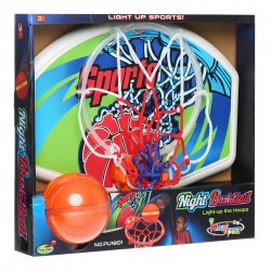Комплет осветлена табла за кошарка со топка King Sport 41965 3