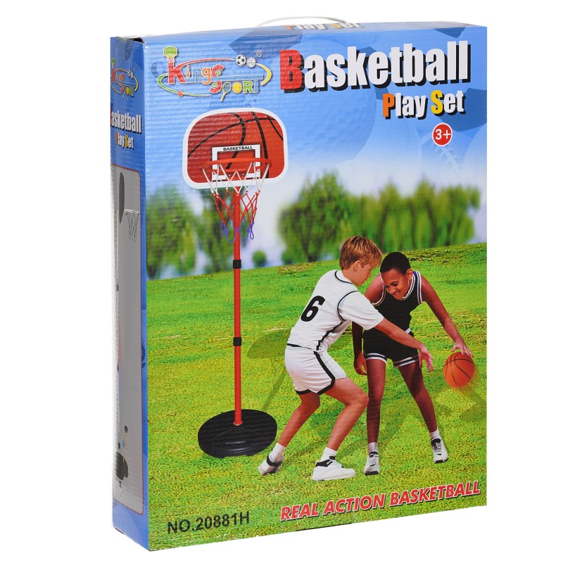 Basketball set, adjustable - 80-160 cm. King Sport