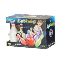 Bowling Set mit LED-Leuchten - 7 Stück King Sport 42123 3