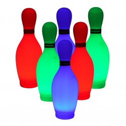Set de bowling cu lumini LED - 7 bucăți King Sport 42124 