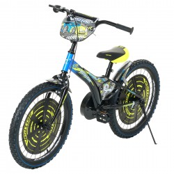Bicicleta pentru copii TURBO 20"", neagră cu albastră Venera Bike 42181 