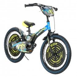 Bicicleta pentru copii TURBO 20"", neagră cu albastră Venera Bike 42187 7
