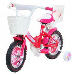 Bicicleta pentru copii FAIR PONY VISITOR 12", roz Venera Bike 42209 