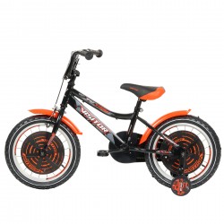 Bicicleta pentru copii XTREME VISITOR 16", neagră Venera Bike 42224 3