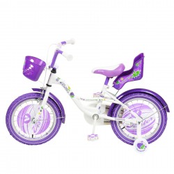 Children's bicycle BLACKBERRY 16", purple, with auxiliary wheels Venera Bike 42251 2