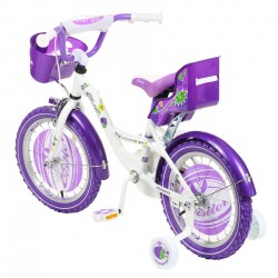 Bicicleta pentru copii BLACKBERRY 16"", mov, cu roți auxiliare Venera Bike 42253 3
